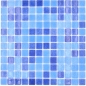Preview: Mosaikfliese Poolmosaik Schwimmbadmosaik blau mix Badezimmer Dusche - 220-1158U