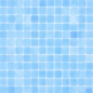 Preview: Mosaico cuadrado ECO Niebla AZUL TURQUESA PAT vidrio antideslizante aspecto piscina azul claro mate R11C