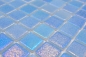 Preview: Mosaikfliese Poolmosaik Schwimmbadmosaik hellblau irisierend - 220-P55251