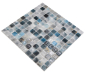 Preview: Schwimmbadmosaik Poolmosaik Glasmosaik grau anthrazit changierend Wand Boden Küche Bad Dusche - 220-P56256