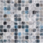 Preview: Schwimmbadmosaik Poolmosaik Glasmosaik grau anthrazit changierend Wand Boden Küche Bad Dusche - 220-P56256