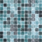 Mobile Preview: Schwimmbadmosaik Poolmosaik Glasmosaik grün anthrazit changierend Wand Boden Küche Bad Dusche - 220-P56258