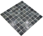 Preview: Piscina mosaico piscina mosaico de vidrio negro antracita iridiscente pared suelo cocina bano ducha - 220-P56383
