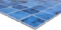Preview: Mosaique carree ECO OLYMPIC38 PUR verre aspect naturel mix bleu brillant