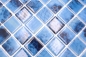 Preview: Mosaique carree ECO OLYMPIC38 PUR verre aspect naturel mix bleu brillant