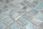 Preview: Mosaik Glitteroptik ECO Glas weiss glaenzend - 10 Mosaikblaetter