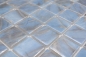 Preview: Mosaic tile, pool mosaic, swimming pool mosaic, light blue marbled, shimmering grey, cream, silver