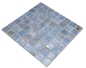 Preview: Mosaic tile, pool mosaic, swimming pool mosaic, light blue marbled, shimmering grey, cream, silver