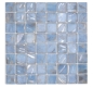 Preview: Mosaic tile, pool mosaic, swimming pool mosaic, light blue marbled, shimmering grey, cream, silver