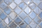 Preview: Schwimmbadmosaik Poolmosaik Glasmosaik marmoriert Schimmer grau cream silber Wand Boden Küche Bad Dusche - 220-71382U
