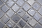 Preview: Mosaico de piscina Mosaico de vidrio Gris tortola Beige con tinte azul Suelo de pared Ducha de bano - 220-71384U