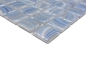 Preview: Mosaic tile, pool mosaic, swimming pool mosaic, light blue, silver sheen, metallic