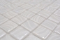 Preview: Mosaic tile, pool mosaic, swimming pool mosaic, white, cream, silver, glossy, metallic