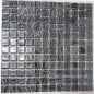 Preview: Mosaikfliese Poolmosaik Schwimmbadmosaik Schwarz Graphit Silber Dusche Wand SPAIN - 220-78253U
