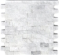 Preview: Splitface Mosaik Fliese Marmor 3D Natursteinwand weiß Brick Ibiza white 45-0204