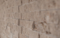 Preview: Splitface Mosaik Fliese Travertin Natursteinwand Walnuss Brick Noce Travertin 43-44248