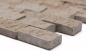 Preview: Splitface Mosaik Fliese Travertin Natursteinwand Walnuss Brick Noce Travertin 43-44248