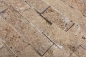 Preview: Splitface Mosaik Fliese Travertin Natursteinwand Walnuss Brick Noce Travertin 43-44248