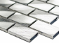 Preview: Mosaique Brick aluminium uni alu aspect maconnerie argent mat