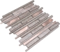 Preview: Mosaique composite Mosaique de verre Pierre Alu mix beige cuivre mix translucide aluminium aspect composite brillant