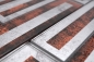 Preview: Mosaico 2D-look translucido cristal marron brillante - 10 hojas de mosaico