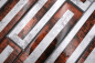 Preview: Mosaico 2D-look translucido cristal marron brillante - 10 hojas de mosaico