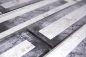 Preview: Mosaico 2D-look cristal translucido negro brillante - 10 hojas de mosaico