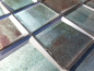 Preview: Mosaique de verre Carre 3D vert foret Carrelage cuisine - 88-XB20