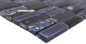 Preview: Piedra natural mosaico de vidrio negro brillante pared cocina bano ducha - 87-SM118