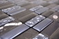 Preview: Piedra natural mosaico de vidrio negro brillante pared cocina bano ducha - 87-SM118