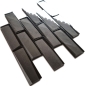 Preview: Mosaique de verre Mosaique Metro Terra Marron 3D Aspect carrelage mural - 88-XB09