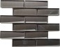 Preview: Mosaique de verre Mosaique Metro Terra Marron 3D Aspect carrelage mural - 88-XB09