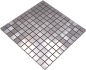 Preview: Mosaic stainless steel silver matt - 10 mosaic sheets