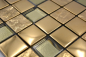 Preview: Glasmosaik Mosaikfliese Gold Gelbgold Glänzend Fliesenspiegel Wand - 88-XCG03