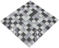 Preview: Mosaique de verre Carreau de sol gris anthracite - 72-0204