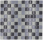 Preview: Bordo per piastrelle in mosaico di vetro grigio antracite - 72-0204 - Kopie