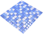Preview: Piastrella di vetro a mosaico bordo blu blu parete doccia bagno - 72-0406 - Kopie