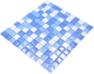 Preview: Mosaique de verre Carreau de douche bleu clair - 72-0406