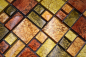 Preview: Piastrella di vetro a mosaico oro rosso arancio struttura combinazione di piastrelle da parete cucina - 88-07814 - Kopie