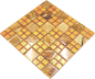 Preview: Piastrella di mosaico di vetro mosaico d'oro combinazione muro piastrelle cucina piastrelle backsplash - 88-8DSG - Kopie