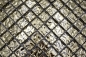 Preview: Mosaik Quadrat Glasmosaik Gold wavy Transluzent gold glänzend