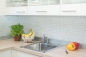Preview: brillo de lujo de lujo mosaico de vidrio estera blanco crema 88-8LU90