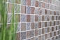 Preview: Mosaik Quadrat Glasmosaik Resin Optik mix Mix Transluzent Reliefoptik champagner schwarz glänzend