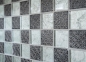 Preview: Mosaique carree Mosaique de verre Resin optique mix silver Mix translucide optique relief argent brillant
