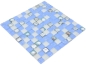Preview: Mosaik Muscheloptik Transluzent Crystal blau glaenzend
