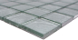 Preview: Mosaikfliesen Glasmosaik Silber Struktur Quadrat Crystal