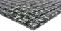 Preview: Mosaik Quadrat Glasmosaik Silver wavy Transluzent silber glänzend