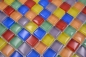 Preview: Mosaique Translucide Crystal mix multicolore brillante - 10 feuilles de mosaique