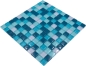 Preview: Mosaique Translucide Crystal mix multicolore brillante - 10 feuilles de mosaique