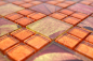 Preview: Mosaico di vetro mosaico oro arancione combinazione di piastrelle parete cucina piastrelle backsplash - 88-8SRO - Kopie